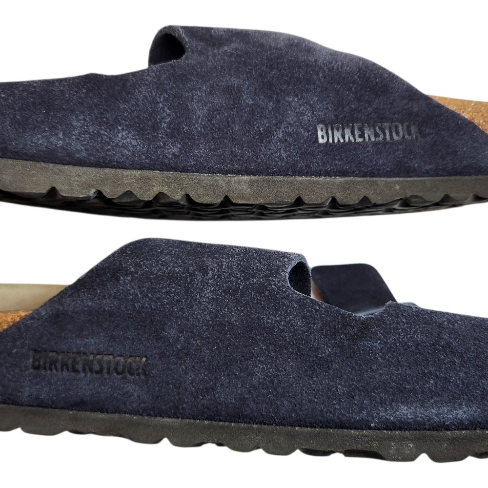 Birkenstock Arizona Soft Footbed Midnight Blue Suede Sandals 42 M9-9.5 W11-11.5 - Picture 3 of 8